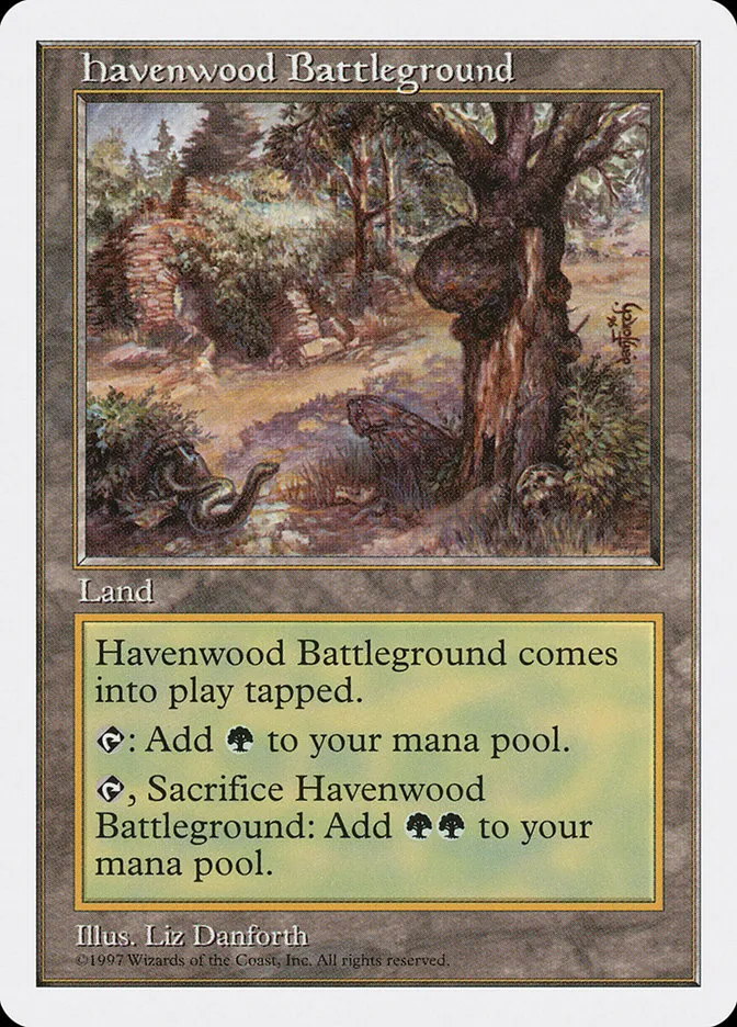 1997 Fifth Edition Havenwood Battleground #417 uncommon card image