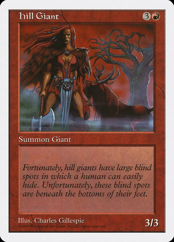 1997 Fifth Edition Hill Giant common #239 common card image