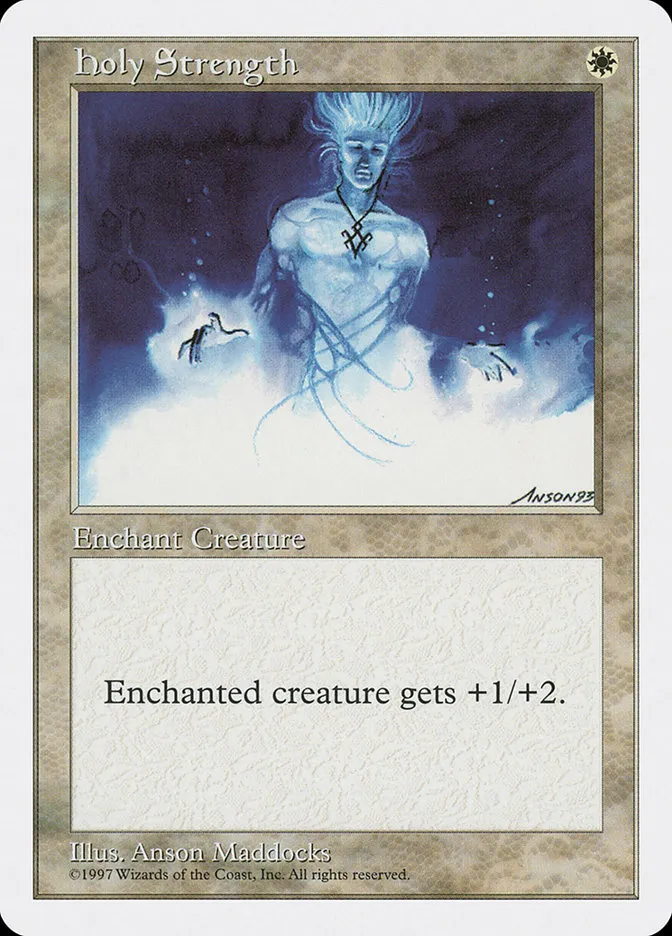 1997 Fifth Edition Holy Strength common #35 common card image