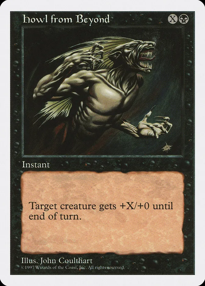 1997 Fifth Edition Howl from Beyond common #168 common card image