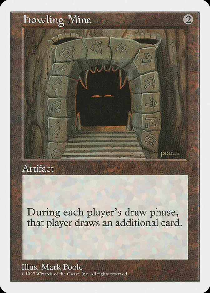 1997 Fifth Edition Howling Mine rare #377 rare card image
