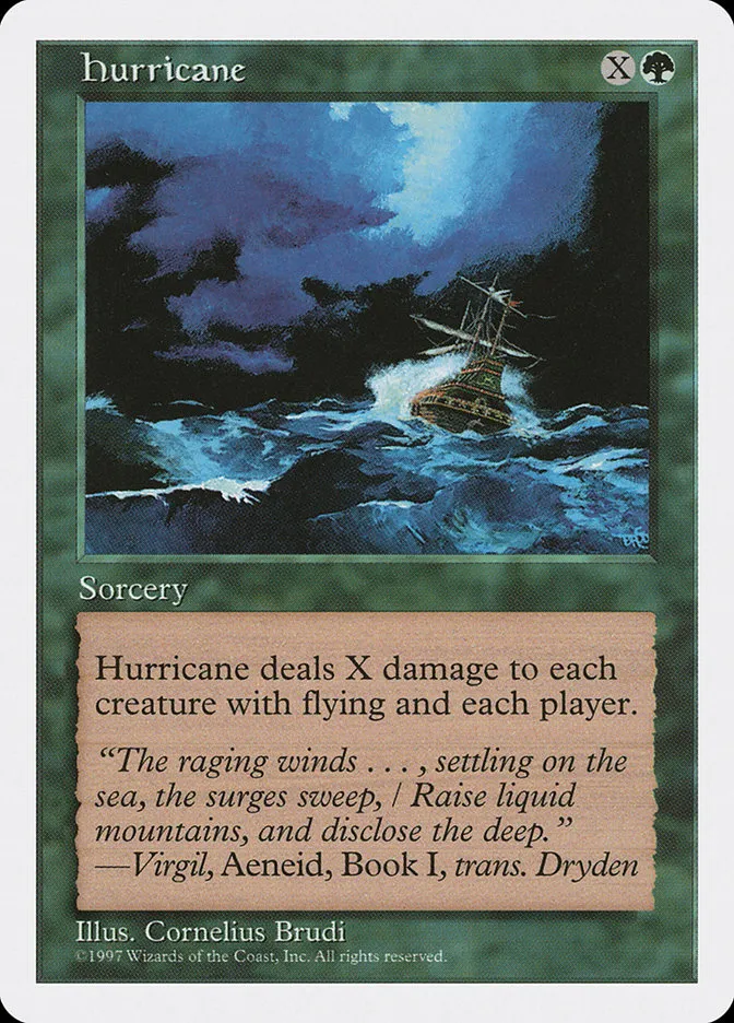 1997 Fifth Edition Hurricane uncommon #303 uncommon card image