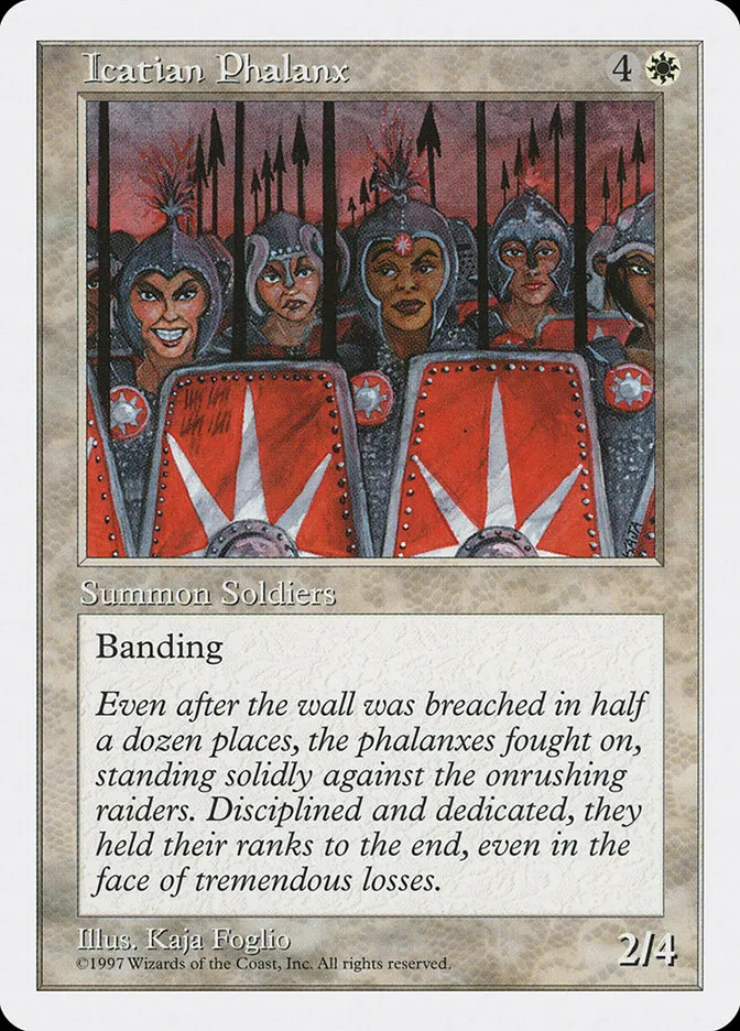 1997 Fifth Edition Icatian Phalanx uncommon #36 uncommon card image
