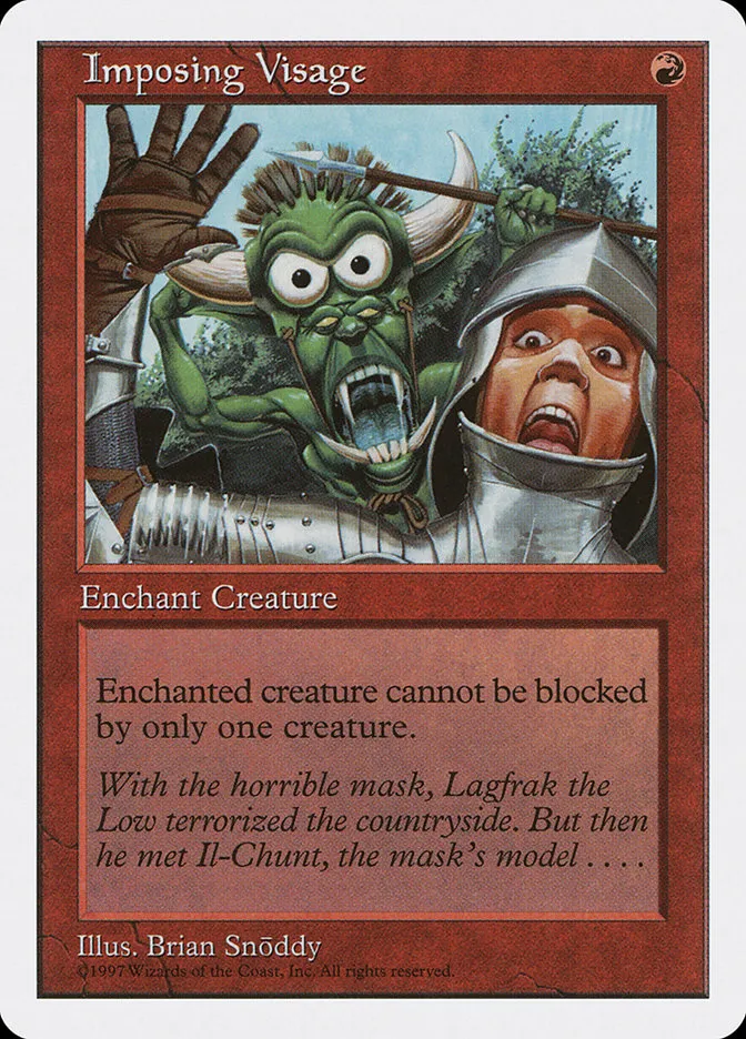 1997 Fifth Edition Imposing Visage common #241 common card image