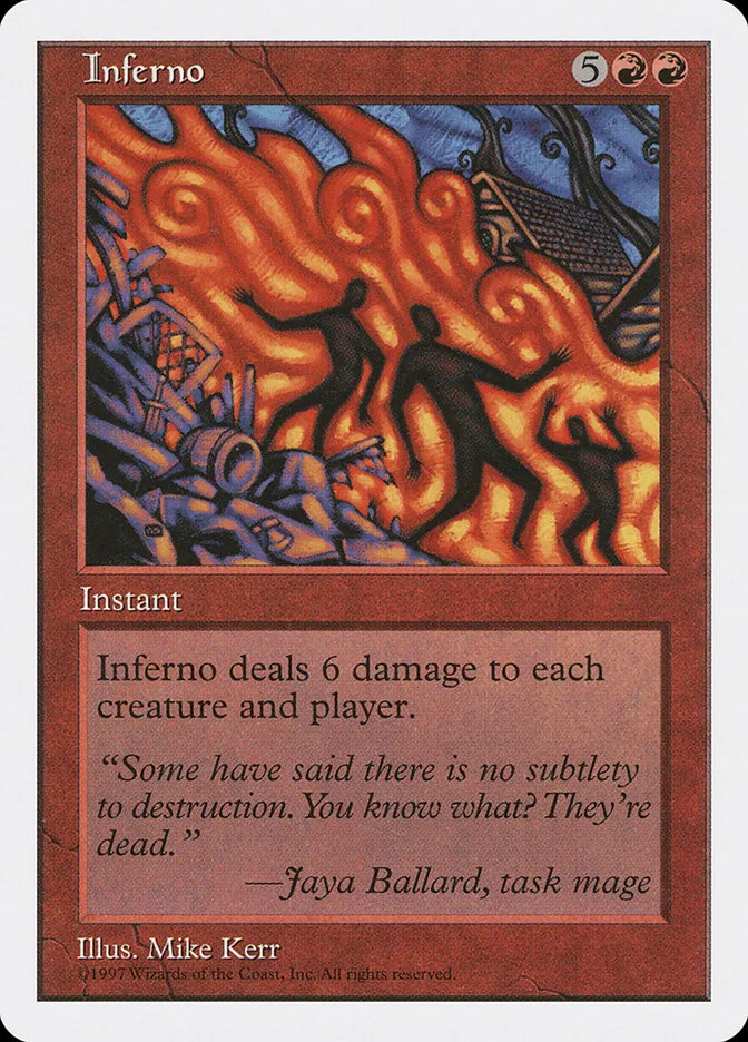 1997 Fifth Edition Inferno #243 rare card image
