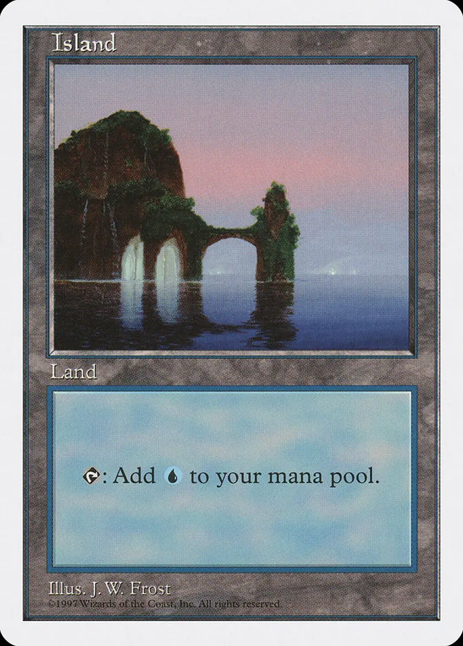 1997 Fifth Edition Island common #434 common card image
