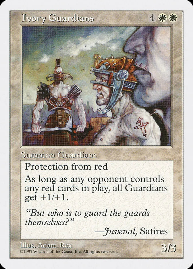 1997 Fifth Edition Ivory Guardians uncommon #40 uncommon card image