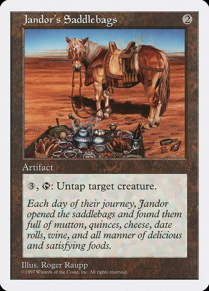 1997 Fifth Edition Jandor's Saddlebags rare #383 rare card image