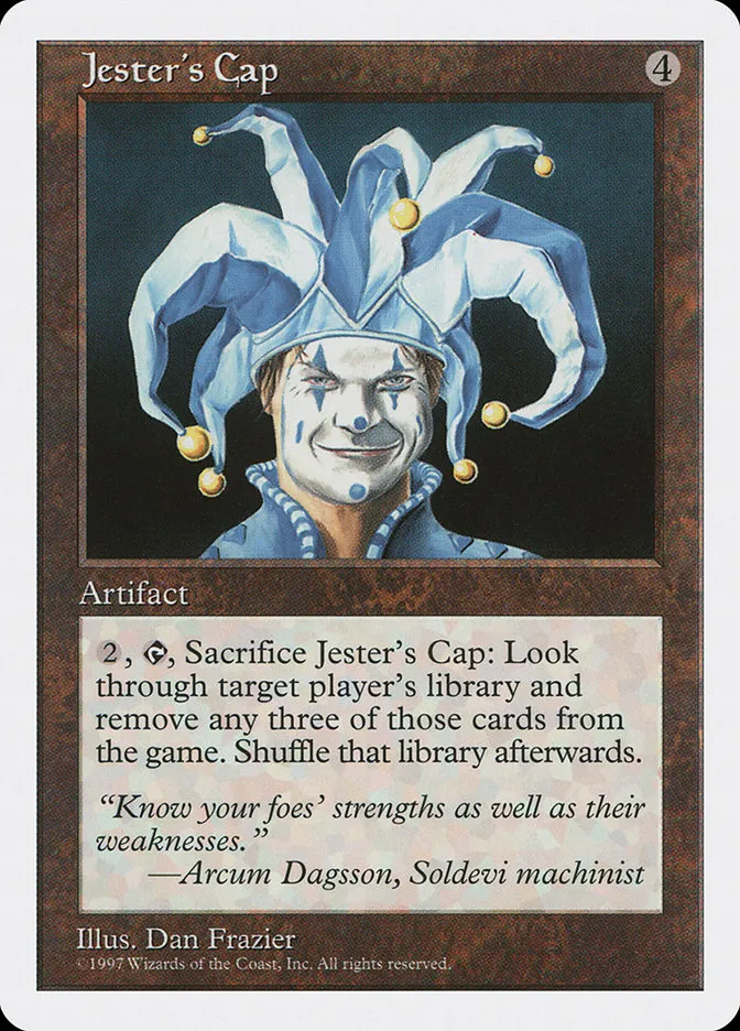 1997 Fifth Edition Jester's Cap rare #385 rare card image