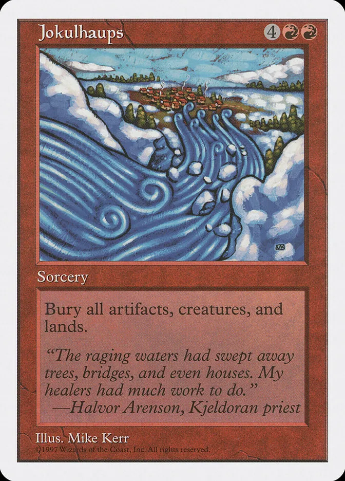 1997 Fifth Edition Jokulhaups rare #246 rare card image