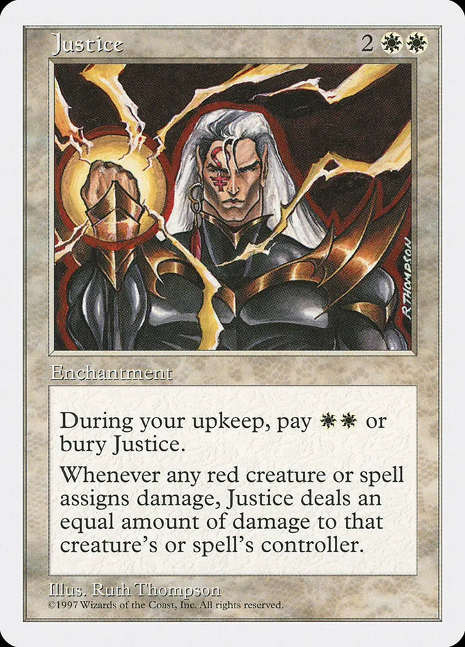 1997 Fifth Edition Justice uncommon #41 uncommon card image
