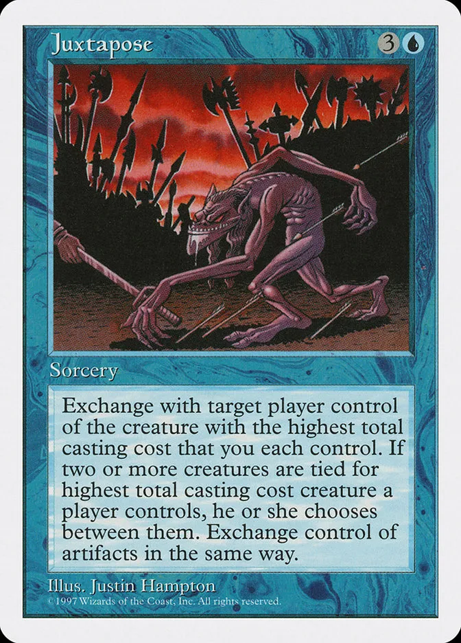 1997 Fifth Edition Juxtapose #95 rare card image