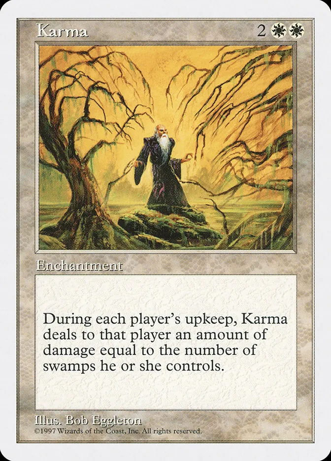 1997 Fifth Edition Karma uncommon #42 uncommon card image