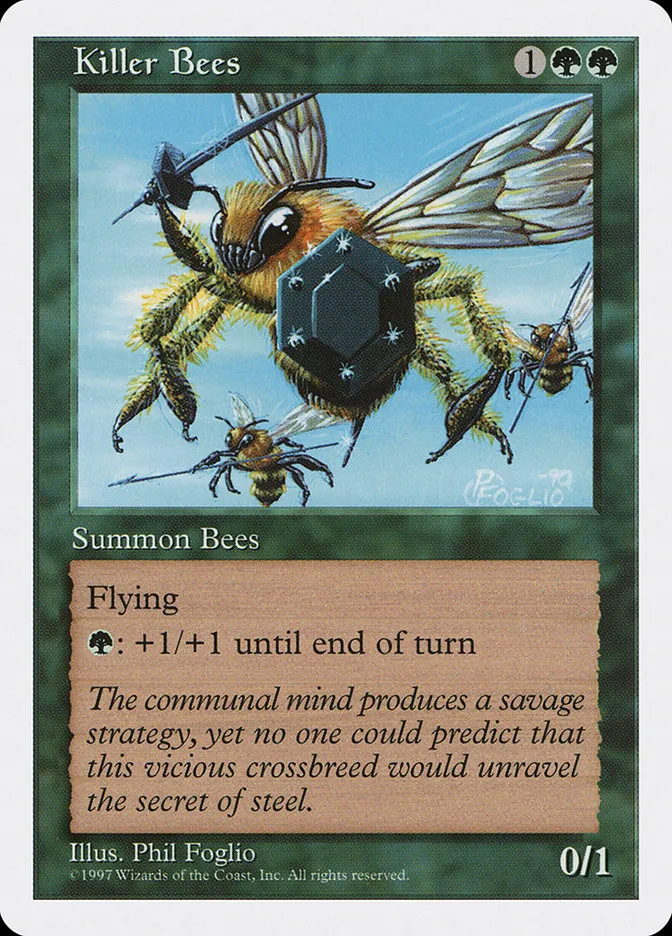 1997 Fifth Edition Killer Bees uncommon #307 uncommon card image