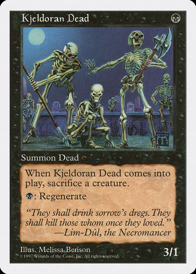 1997 Fifth Edition Kjeldoran Dead common #170 common card image