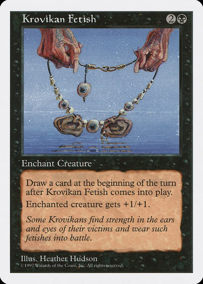 1997 Fifth Edition Krovikan Fetish #172 common card image