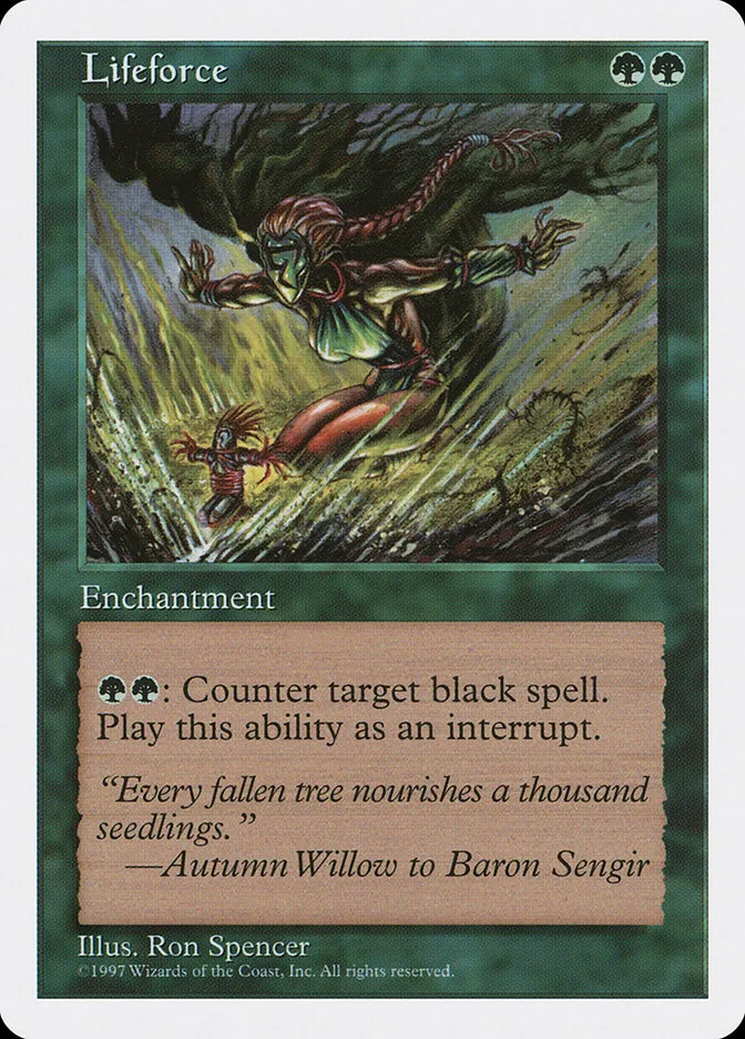 1997 Fifth Edition Lifeforce uncommon #310 uncommon card image