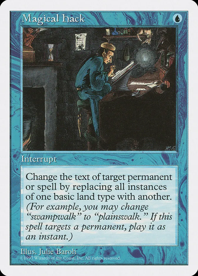 1997 Fifth Edition Magical Hack rare #101 rare card image