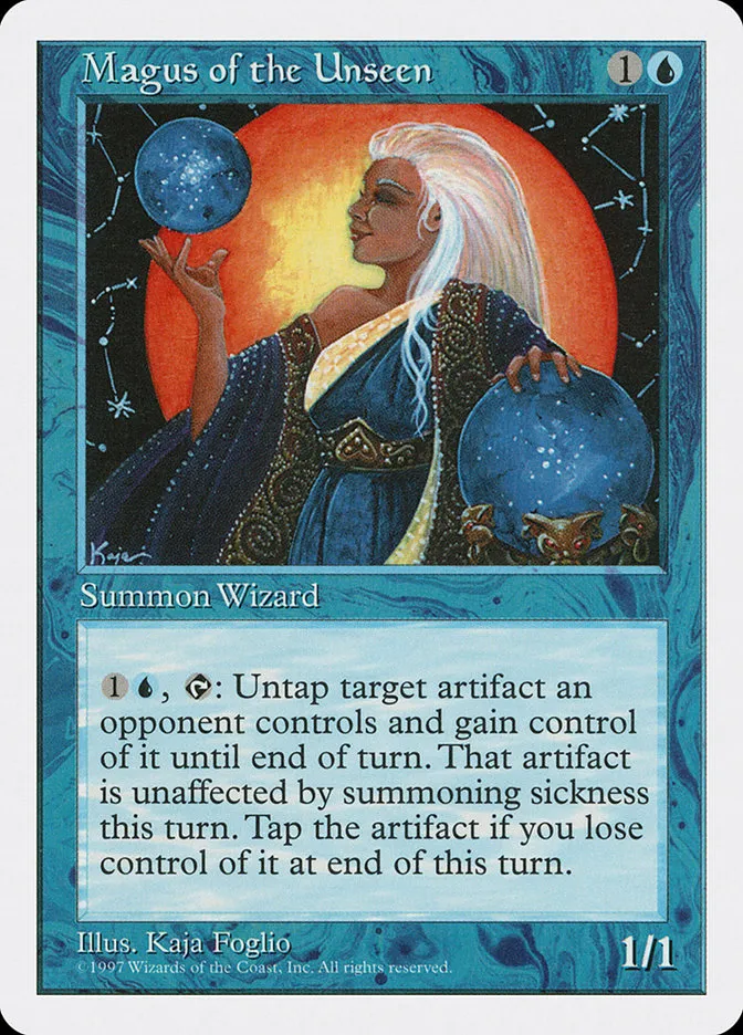 1997 Fifth Edition Magus of the Unseen rare #102 rare card image
