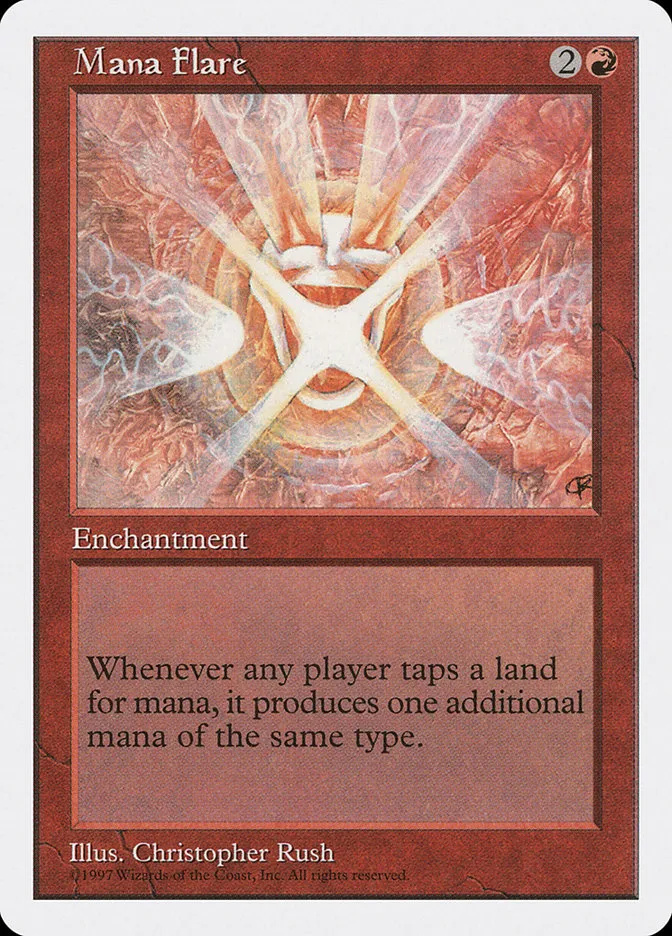 1997 Fifth Edition Mana Flare rare #249 rare card image