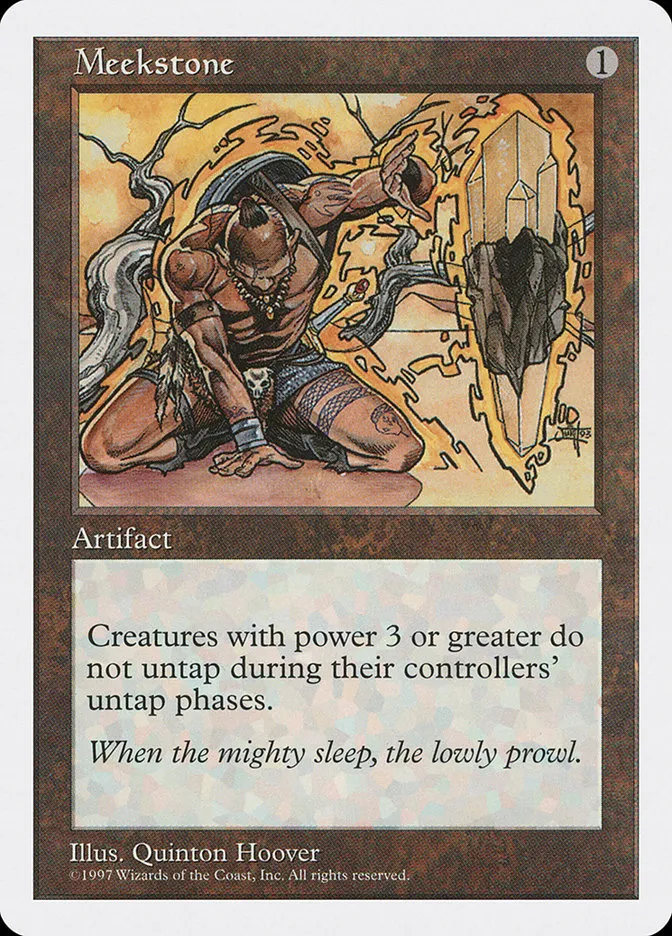 1997 Fifth Edition Meekstone rare #389 rare card image