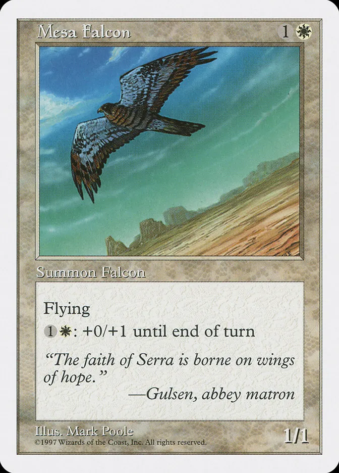 1997 Fifth Edition Mesa Falcon common #46 common card image