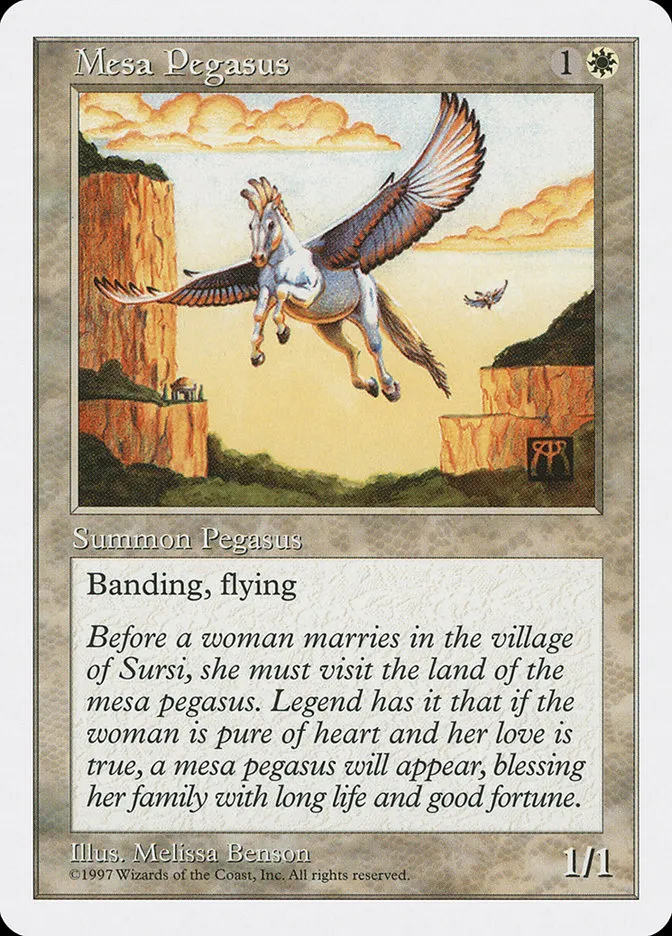 1997 Fifth Edition Mesa Pegasus #47 common card image