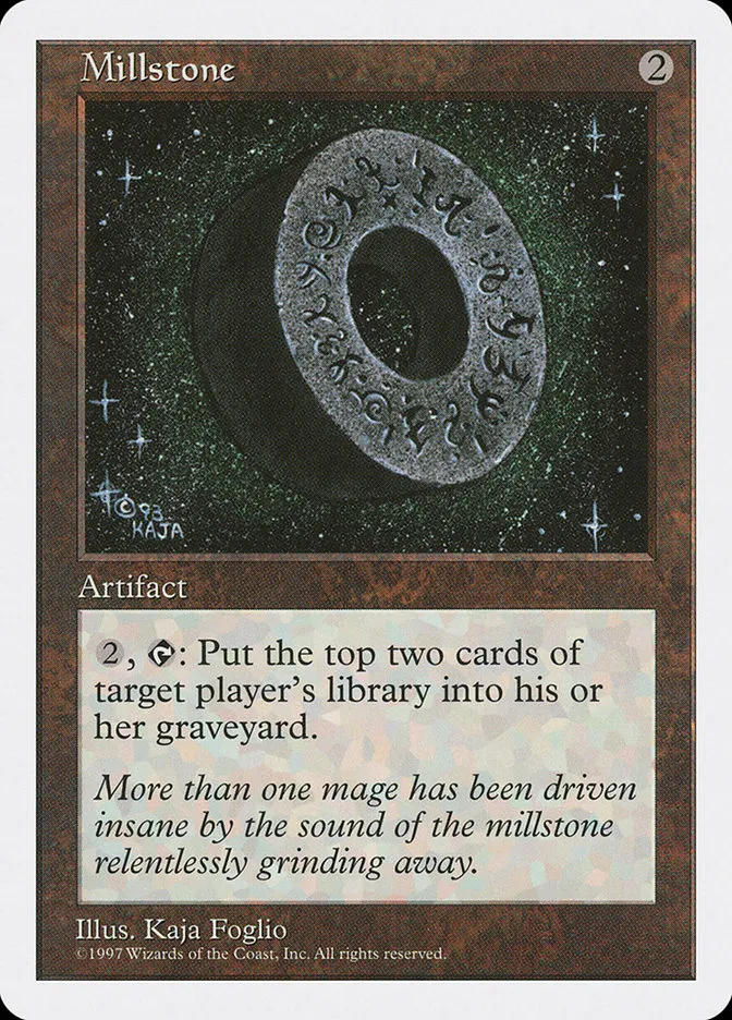 1997 Fifth Edition Millstone rare #390 rare card image