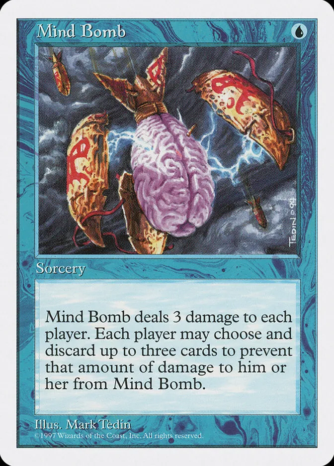 1997 Fifth Edition Mind Bomb uncommon #105 uncommon card image
