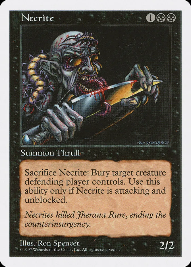 1997 Fifth Edition Necrite common #181 common card image