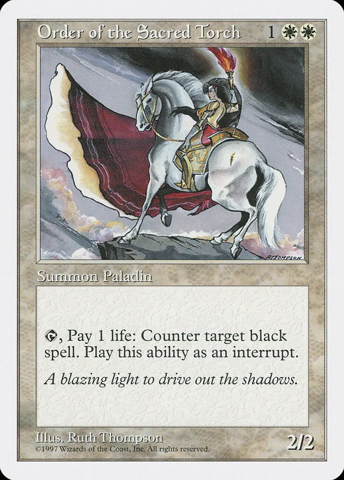 1997 Fifth Edition Order of the Sacred Torch #48 rare card image