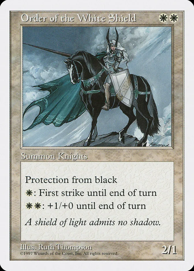 1997 Fifth Edition Order of the White Shield uncommon #49 uncommon card image