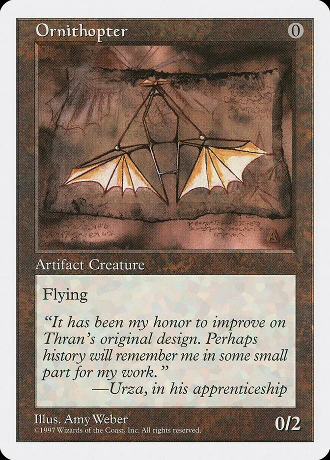 1997 Fifth Edition Ornithopter uncommon #393 uncommon card image