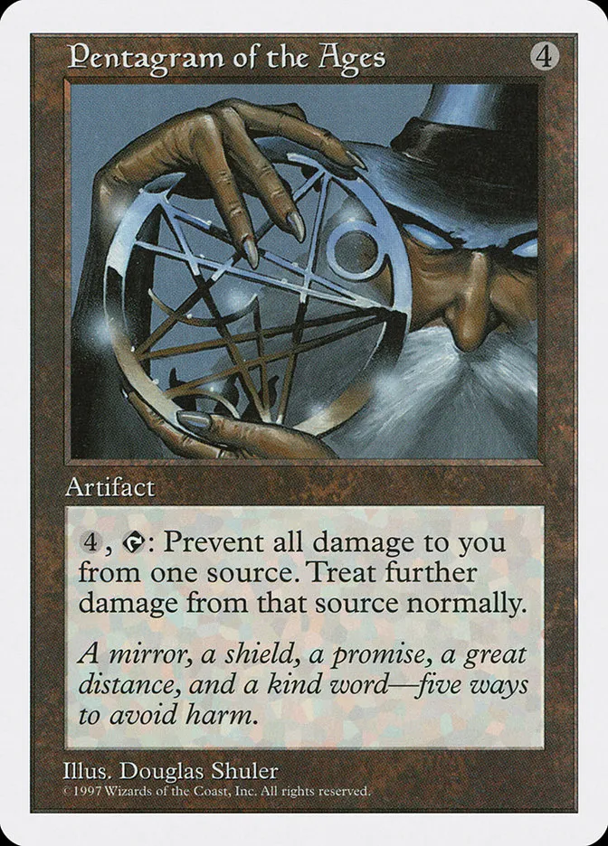 1997 Fifth Edition Pentagram of the Ages #394 rare card image