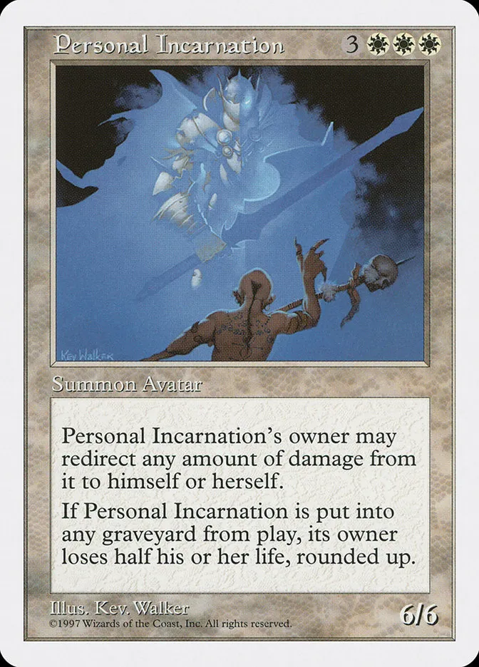 1997 Fifth Edition Personal Incarnation rare #51 rare card image