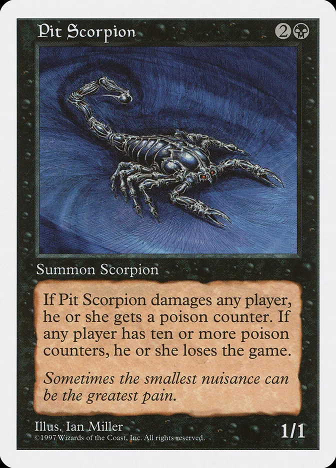 1997 Fifth Edition Pit Scorpion common #187 common card image