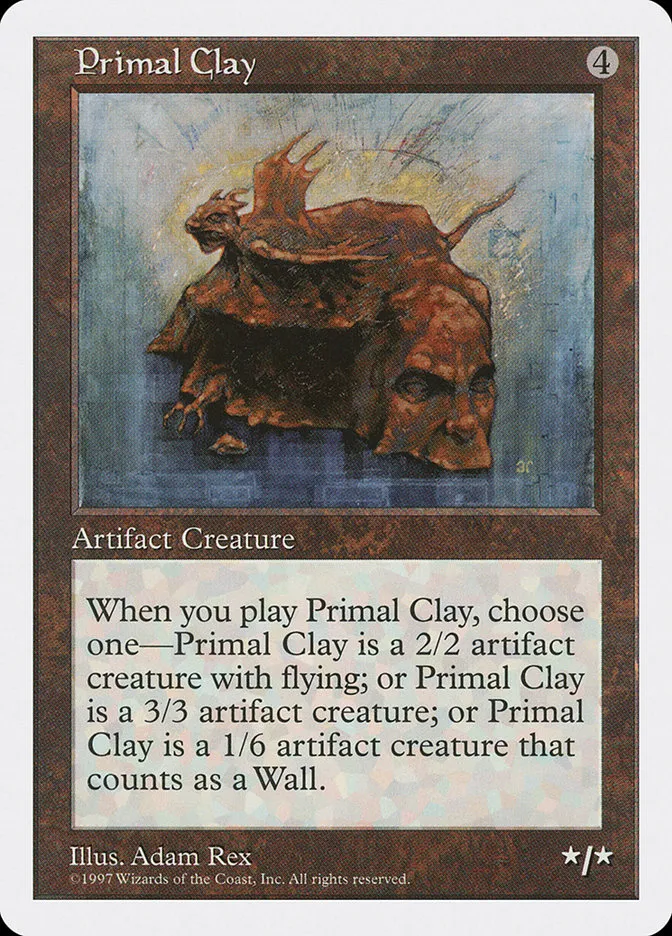 1997 Fifth Edition Primal Clay rare #395 rare card image
