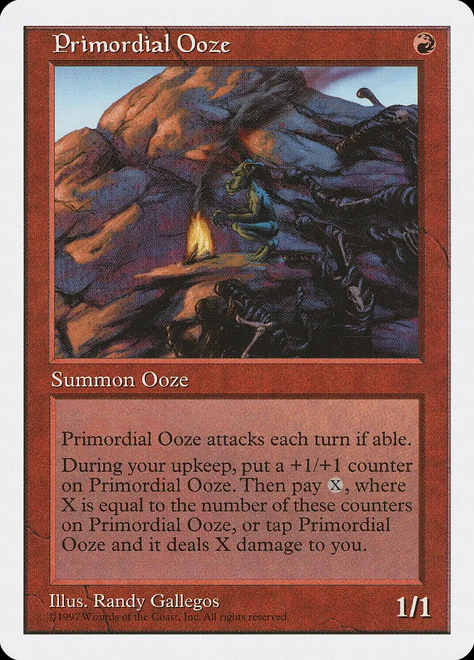 1997 Fifth Edition Primordial Ooze uncommon #261 uncommon card image