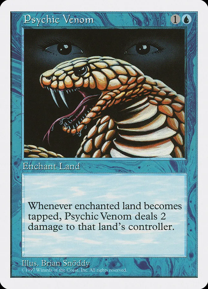 1997 Fifth Edition Psychic Venom #113 common card image