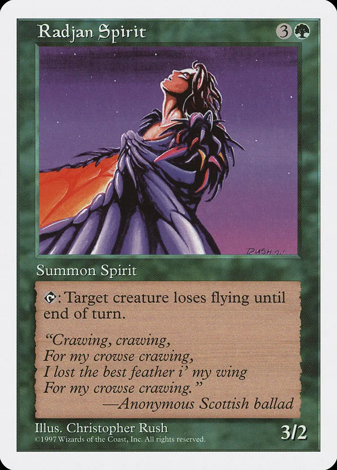 1997 Fifth Edition Radjan Spirit uncommon #320 uncommon card image