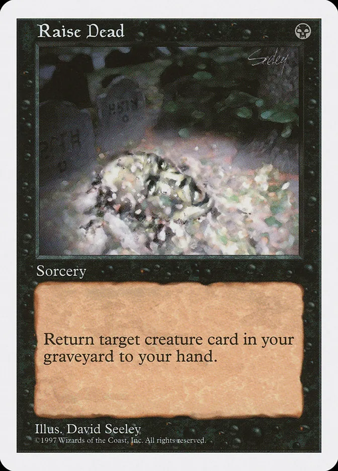 1997 Fifth Edition Raise Dead common #191 common card image