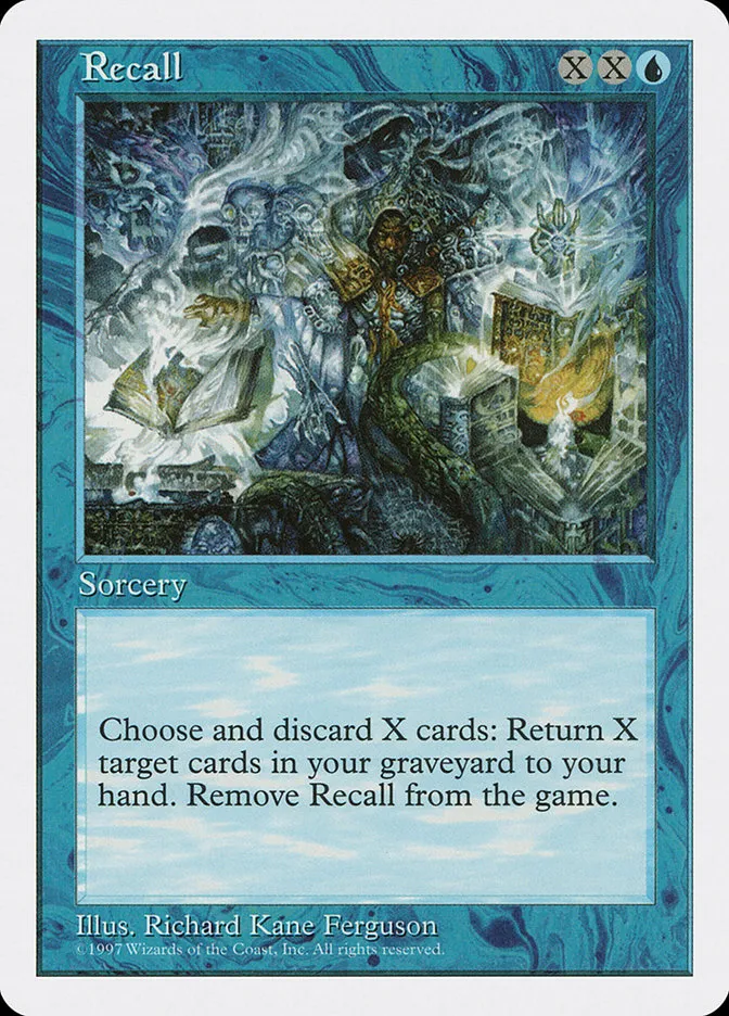 1997 Fifth Edition Recall rare #115 rare card image