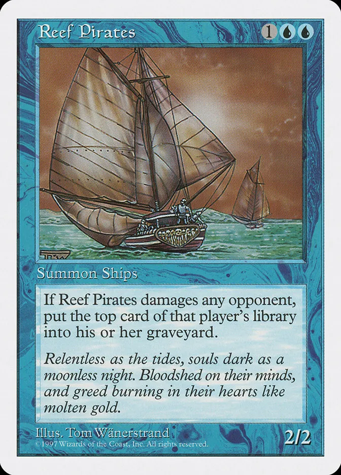 1997 Fifth Edition Reef Pirates common #116 common card image