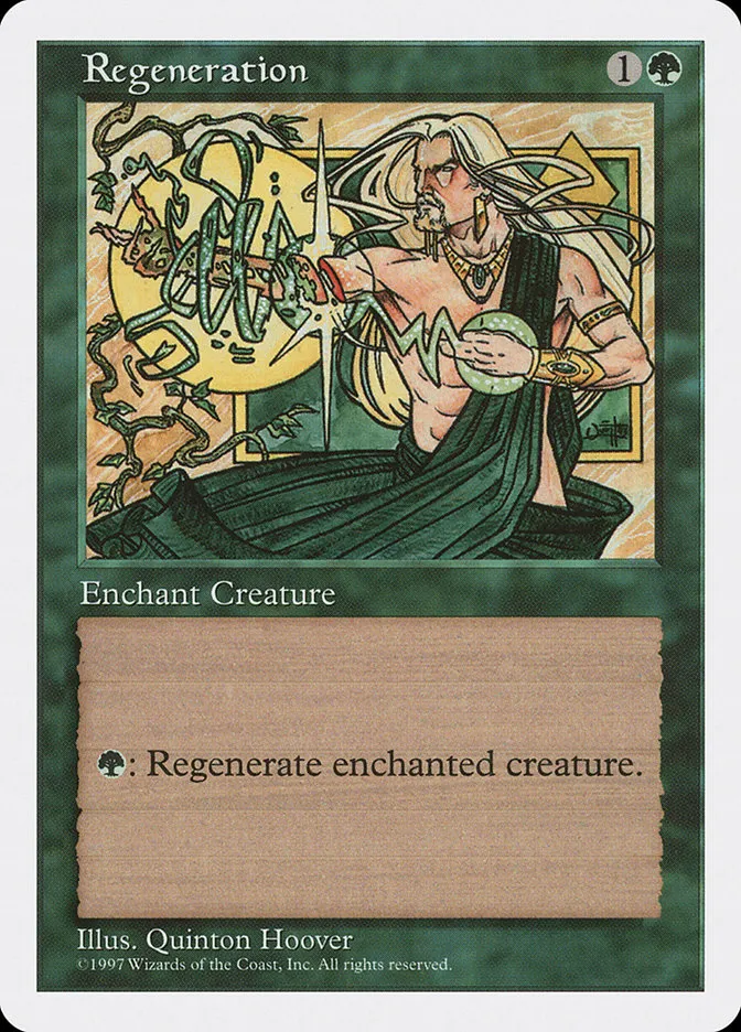 1997 Fifth Edition Regeneration common #321 common card image