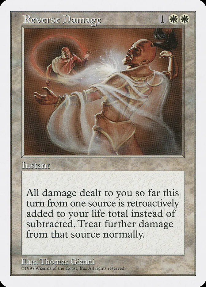 1997 Fifth Edition Reverse Damage rare #55 rare card image