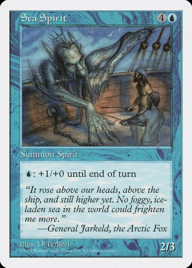 1997 Fifth Edition Sea Spirit #119 uncommon card image