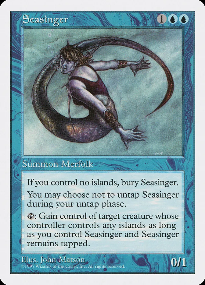 1997 Fifth Edition Seasinger uncommon #121 uncommon card image