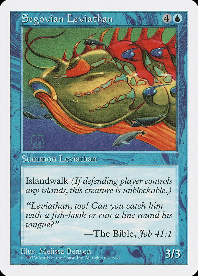 1997 Fifth Edition Segovian Leviathan uncommon #122 uncommon card image