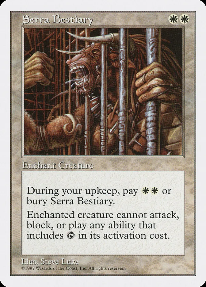 1997 Fifth Edition Serra Bestiary #60 uncommon card image