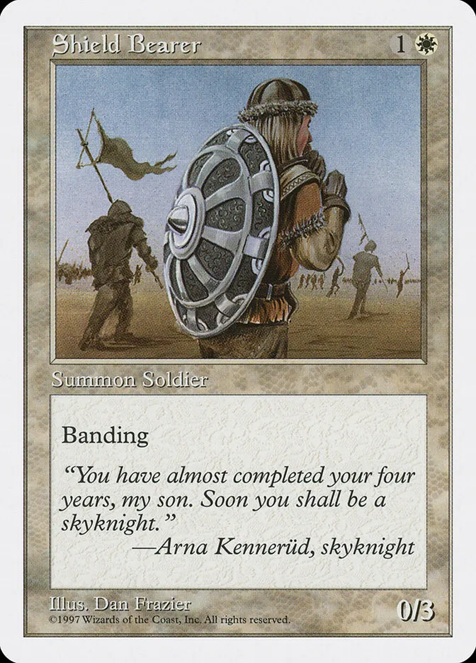 1997 Fifth Edition Shield Bearer common #62 common card image